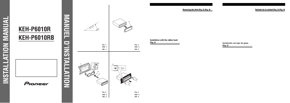 Pioneer KEH-P6010RB User Manual | 6 pages