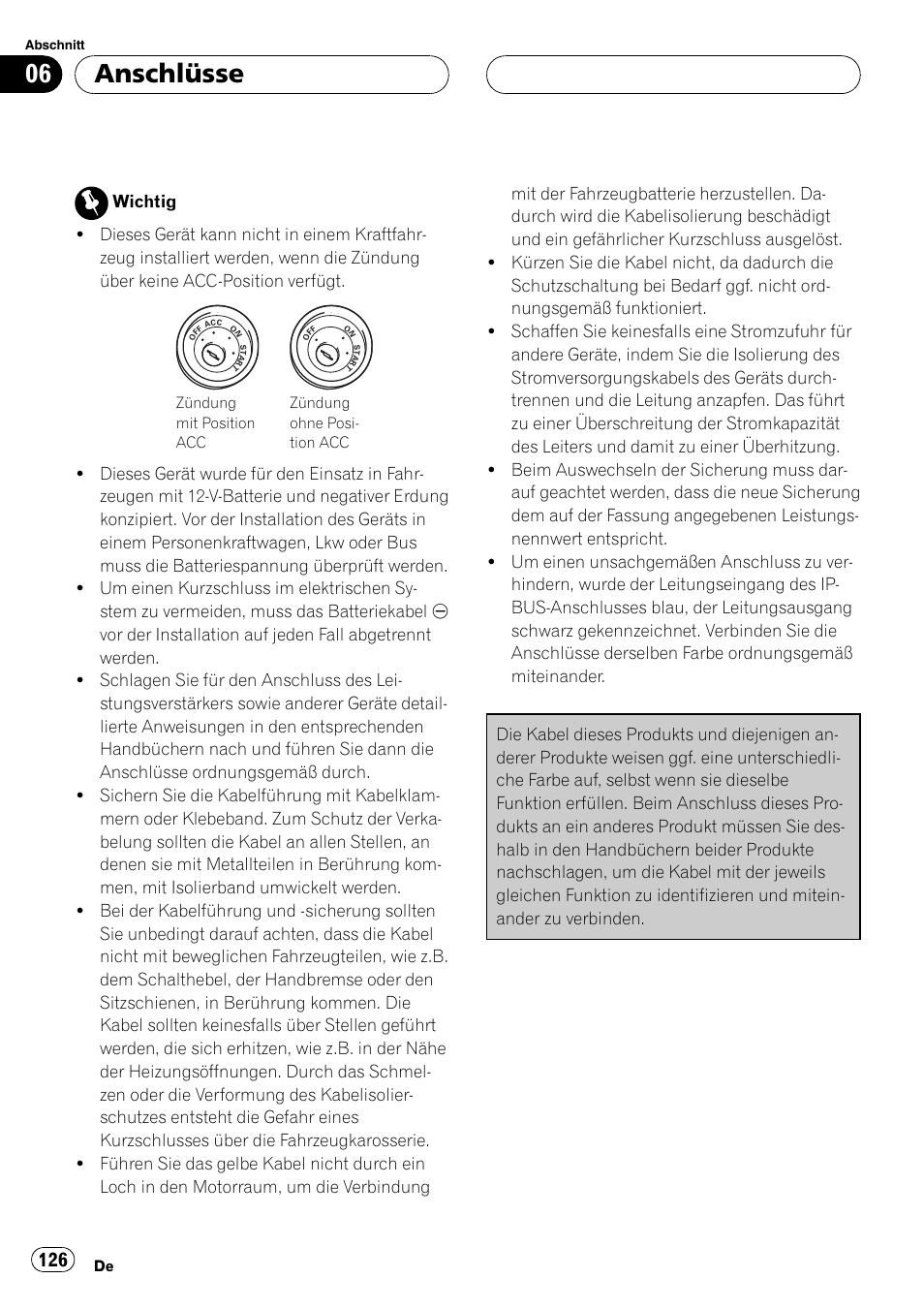 Anschlüsse | Pioneer CD-BTB100 User Manual | Page 126 / 175