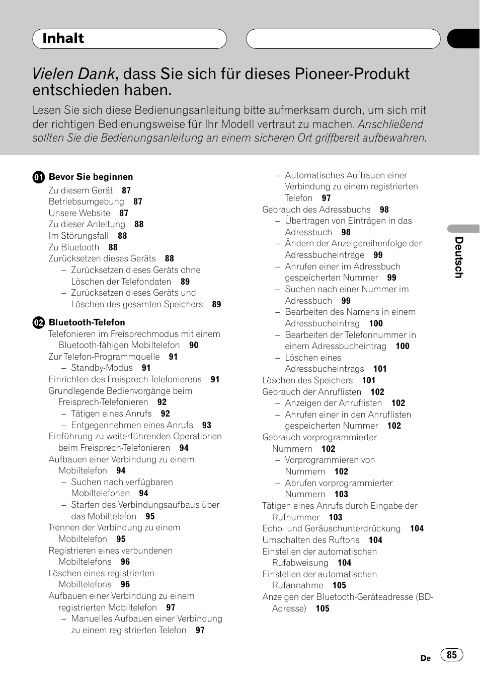 Pioneer CD-BTB100 User Manual | Page 85 / 175