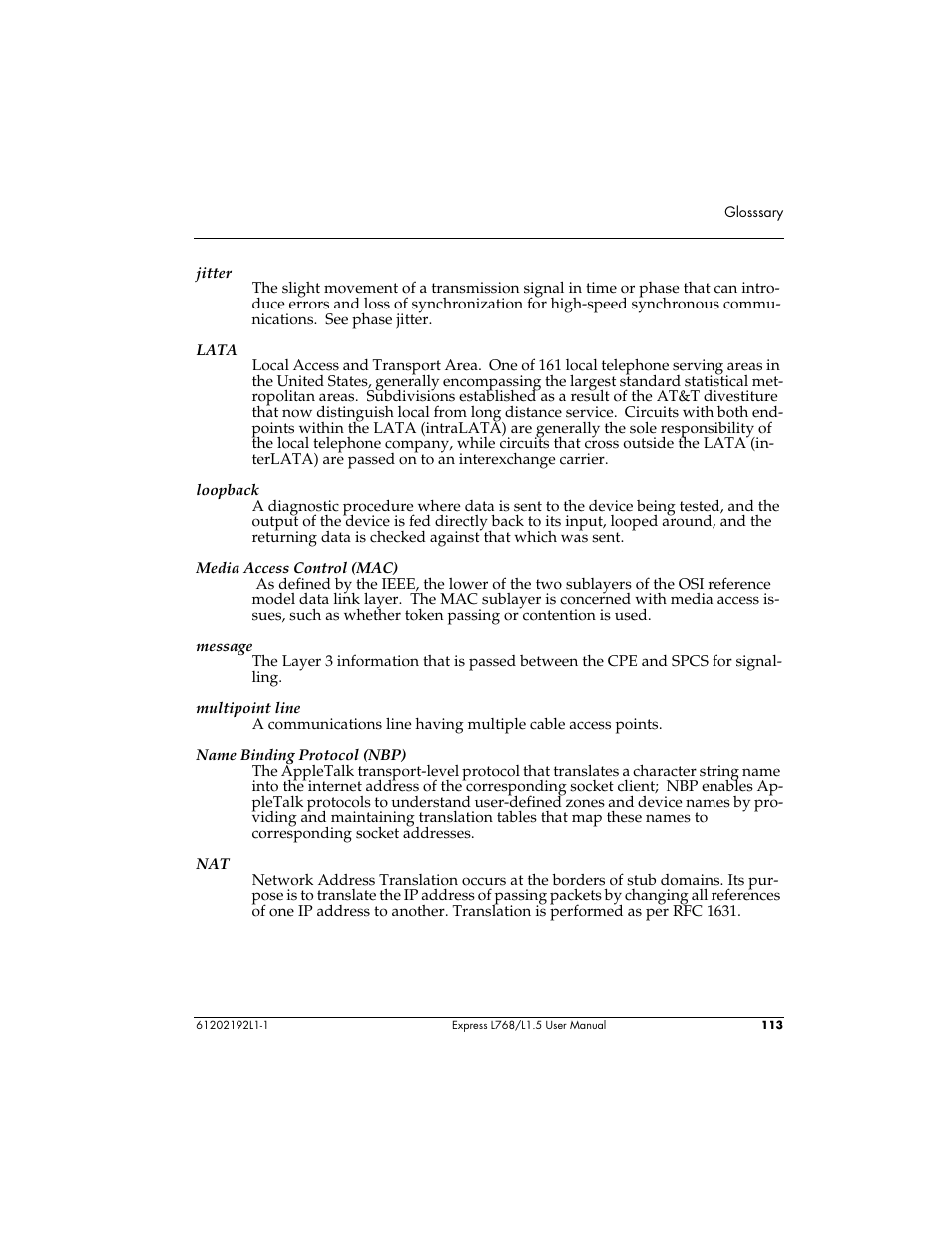 ADTRAN L768 User Manual | Page 129 / 145