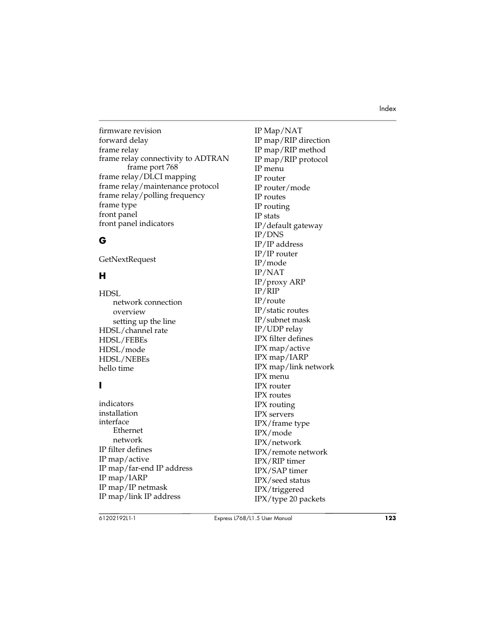 ADTRAN L768 User Manual | Page 139 / 145