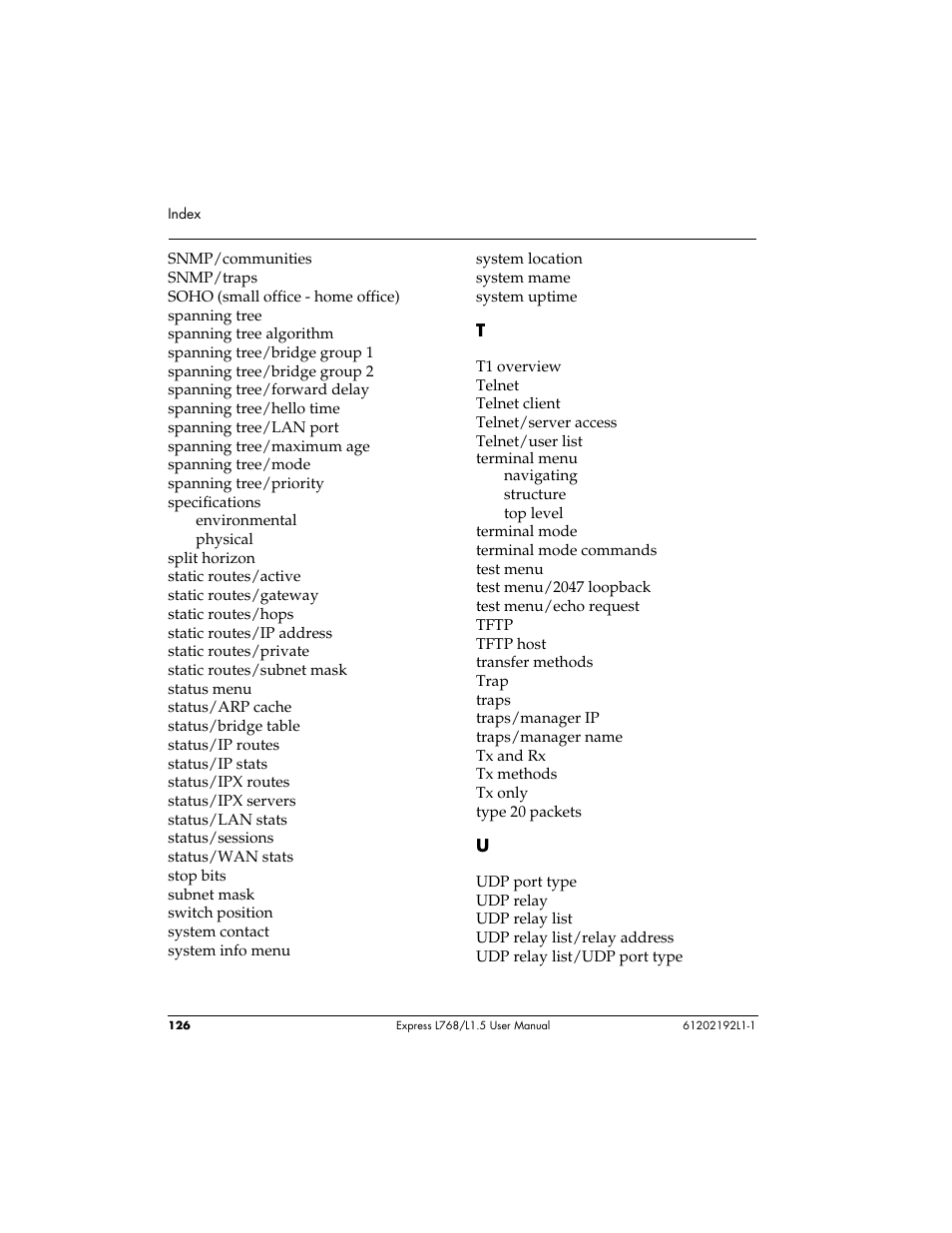 ADTRAN L768 User Manual | Page 142 / 145