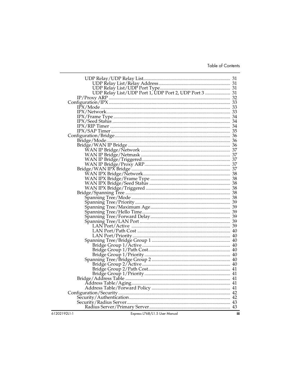 ADTRAN L768 User Manual | Page 7 / 145