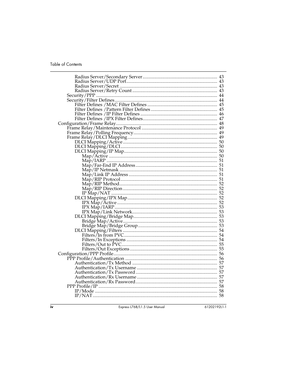 ADTRAN L768 User Manual | Page 8 / 145