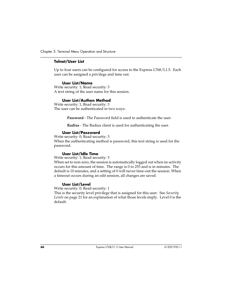 ADTRAN L768 User Manual | Page 82 / 145