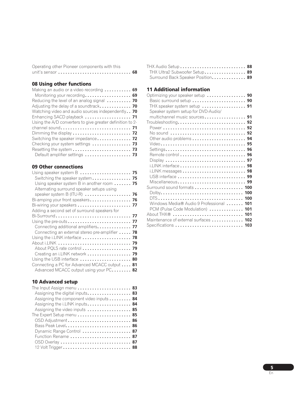 Pioneer VSA-AX10Ai-S User Manual | Page 5 / 104