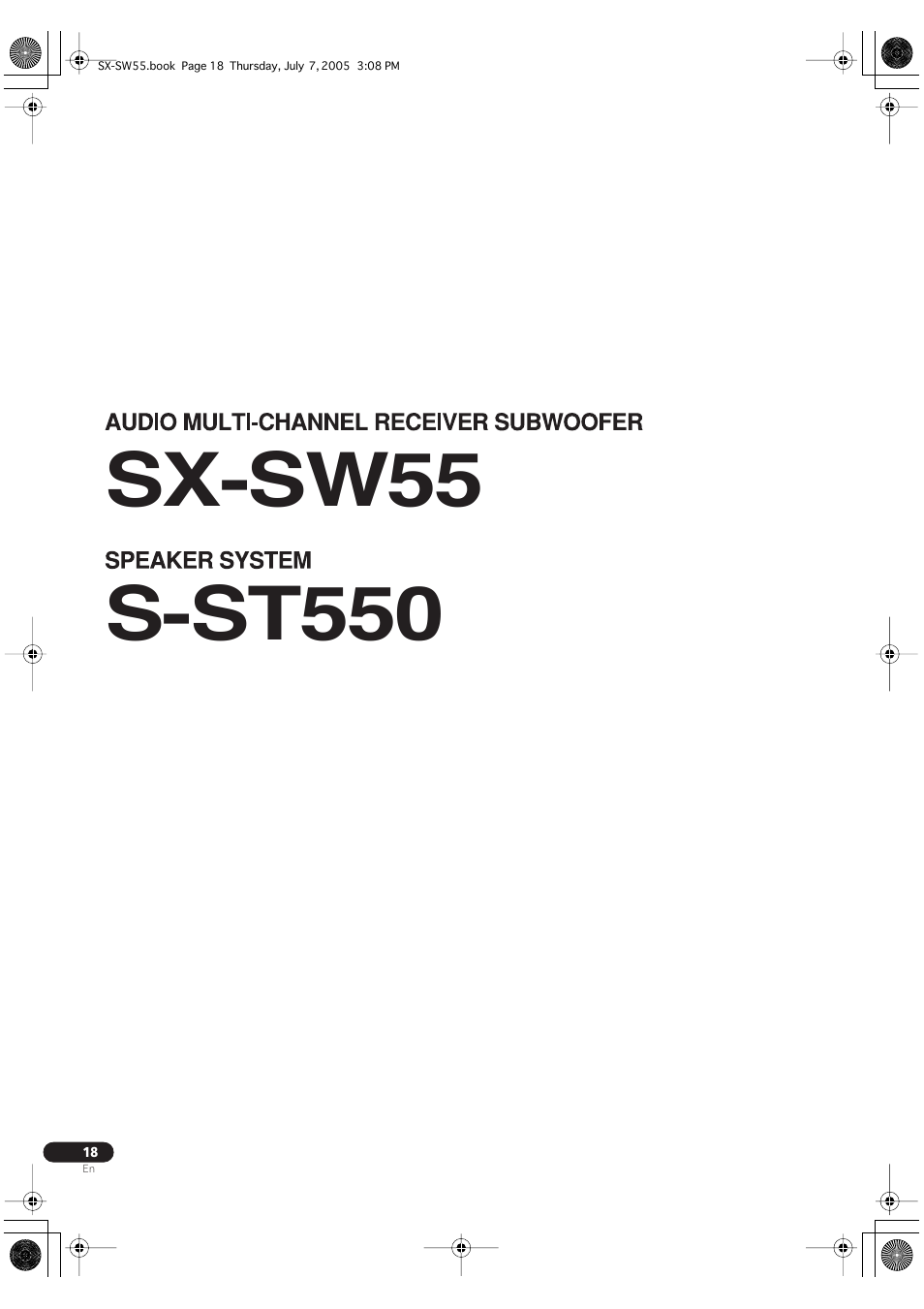 Pioneer RCS-55 User Manual | Page 18 / 104
