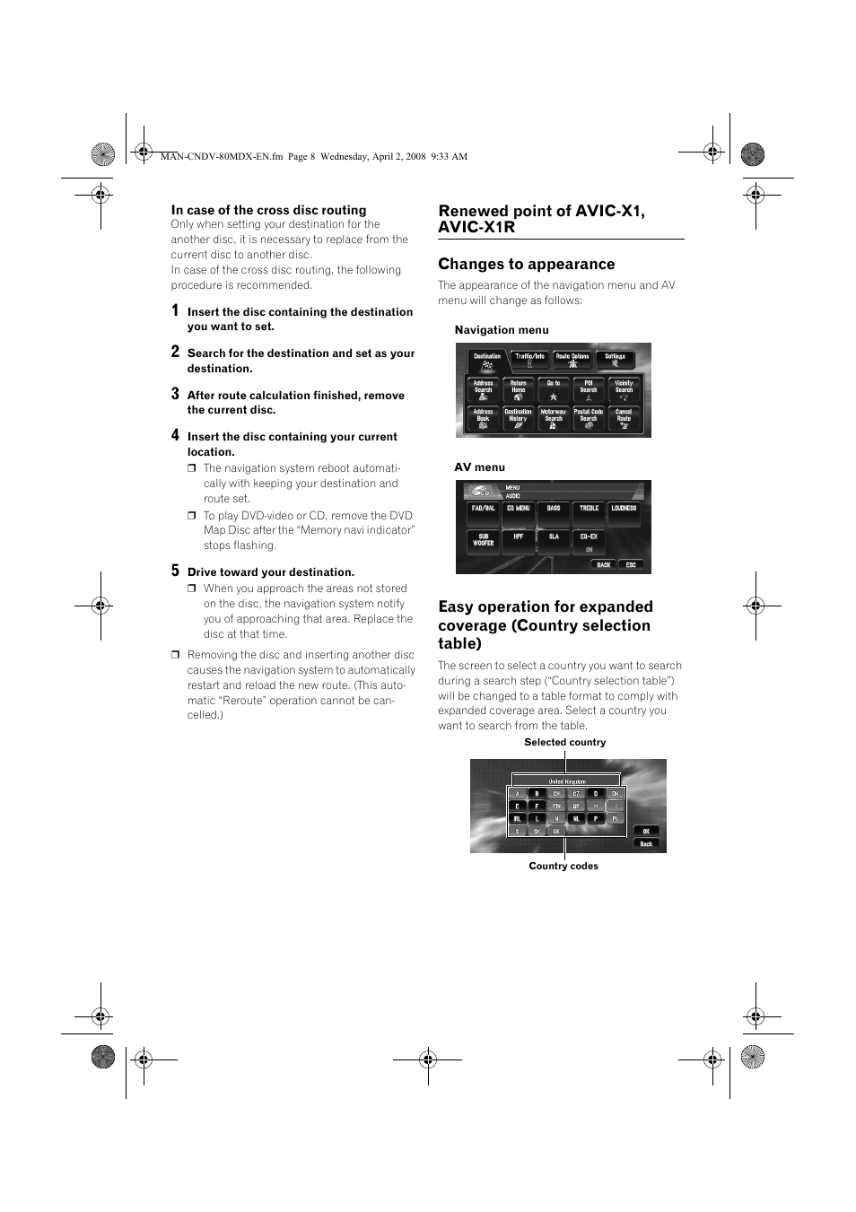 Pioneer CNDV-80MT User Manual | Page 8 / 14