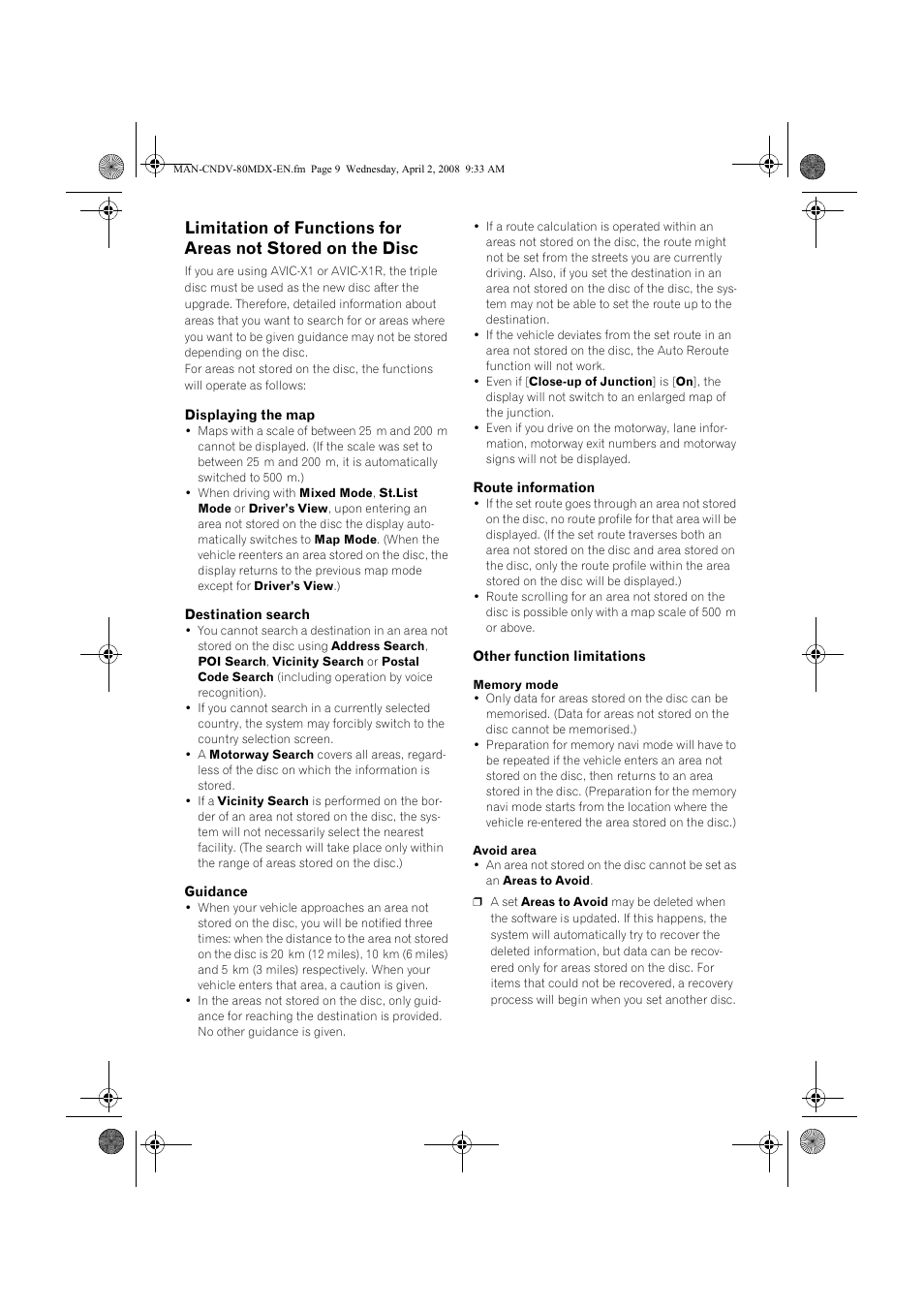 Pioneer CNDV-80MT User Manual | Page 9 / 14