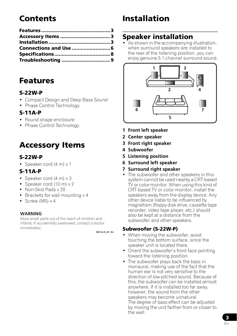 Pioneer HTP-073 User Manual | Page 3 / 10