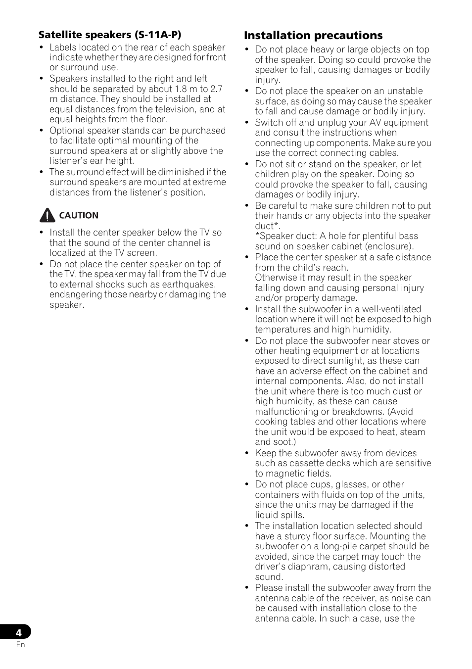 Pioneer HTP-073 User Manual | Page 4 / 10