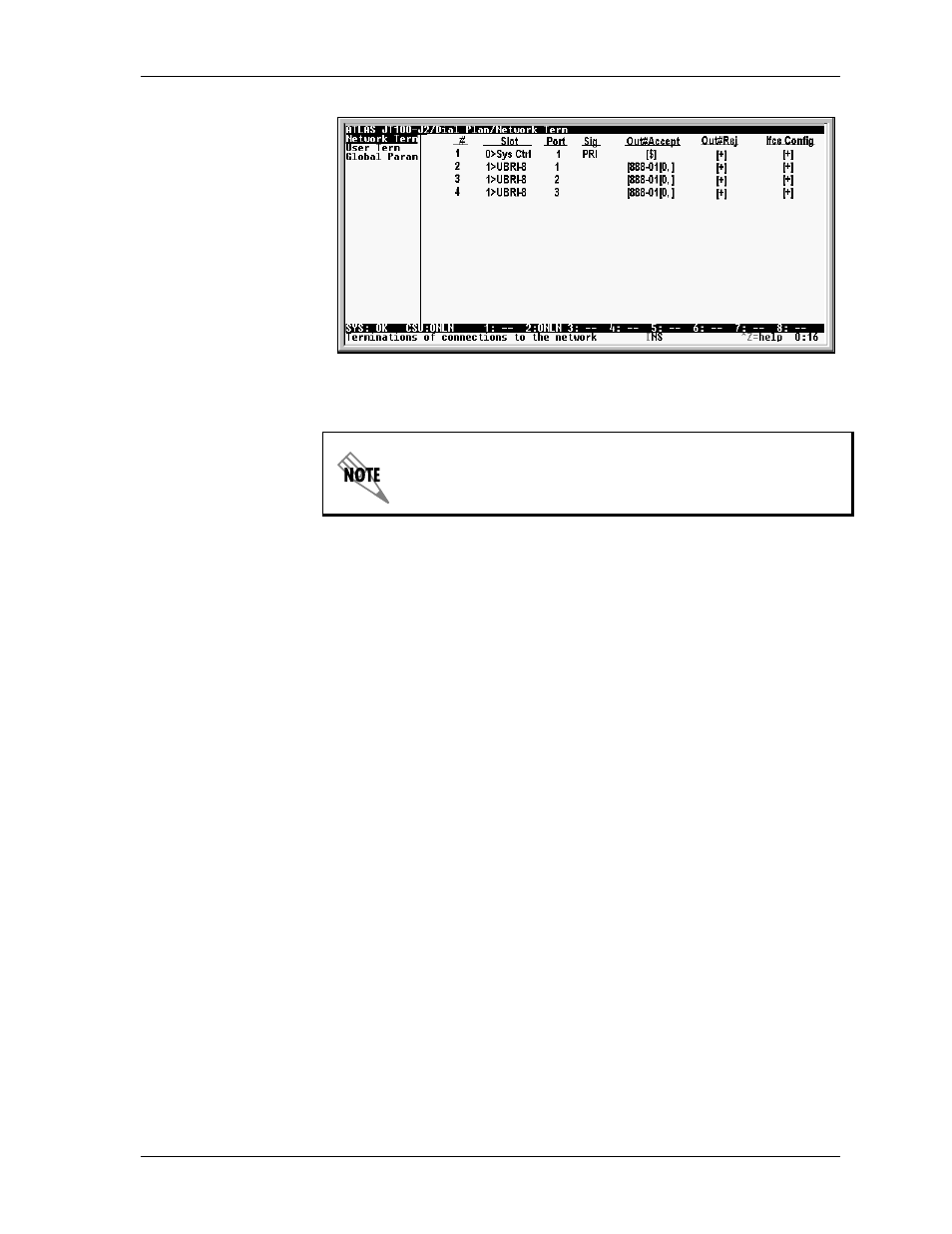 Figure 9-7. completed user map -29 | ADTRAN ATLAS 810 Plus User Manual | Page 123 / 188