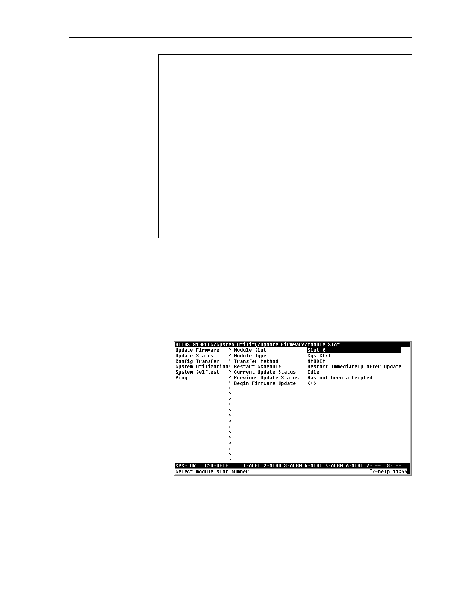 Figure 10-1. update firmware menu interface -3, Figure 10-1 | ADTRAN ATLAS 810 Plus User Manual | Page 127 / 188
