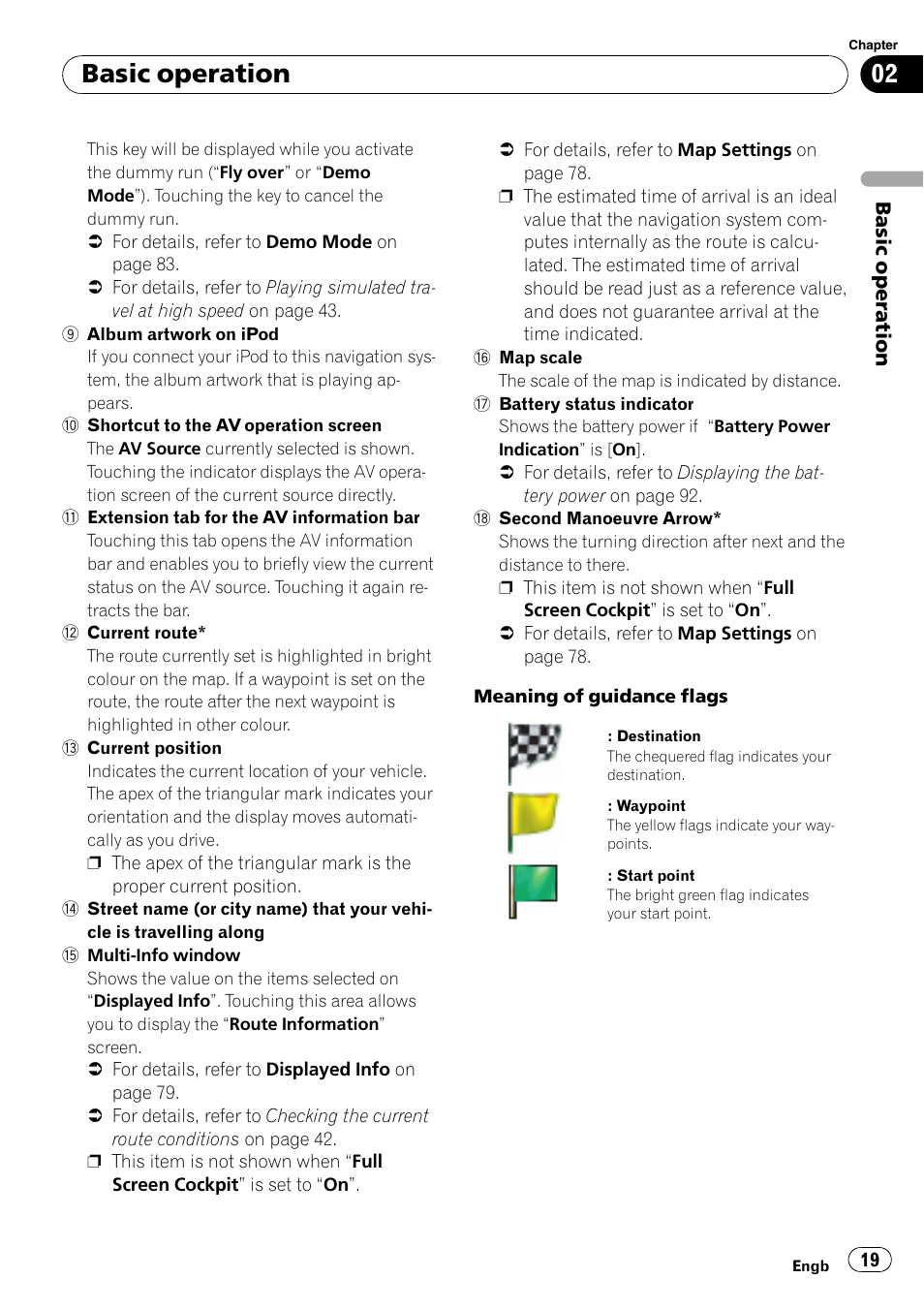 Basic operation | Pioneer AVIC F500BT User Manual | Page 19 / 124