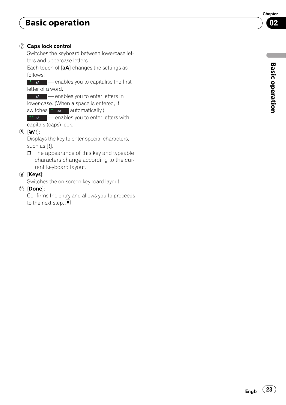 Basic operation | Pioneer AVIC F500BT User Manual | Page 23 / 124