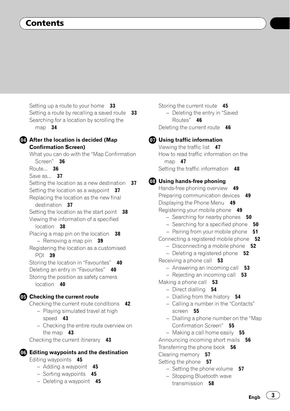 Pioneer AVIC F500BT User Manual | Page 3 / 124
