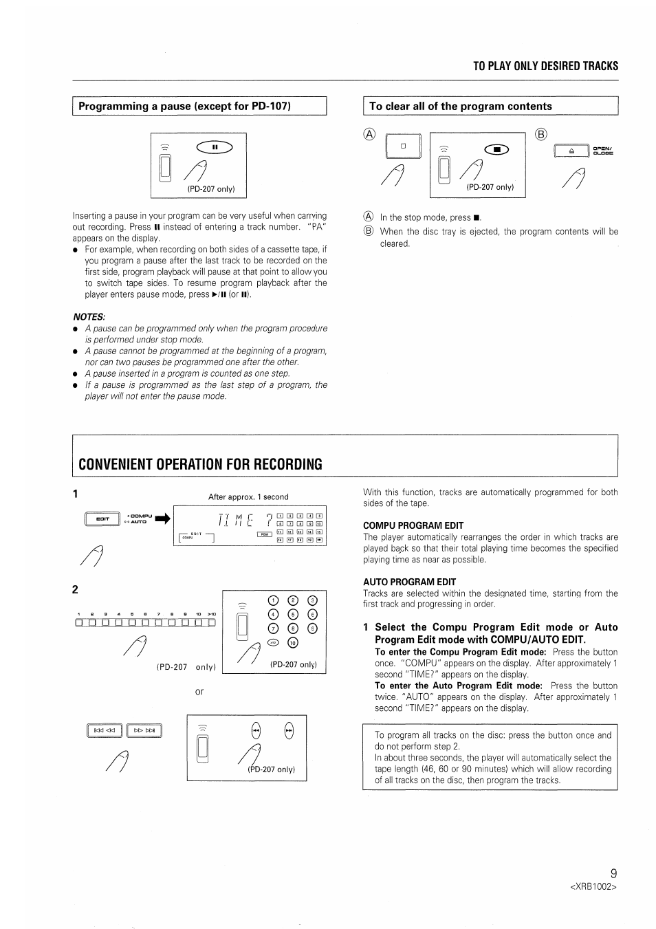 Га га, Га га га га га | Pioneer PD-207 User Manual | Page 9 / 12