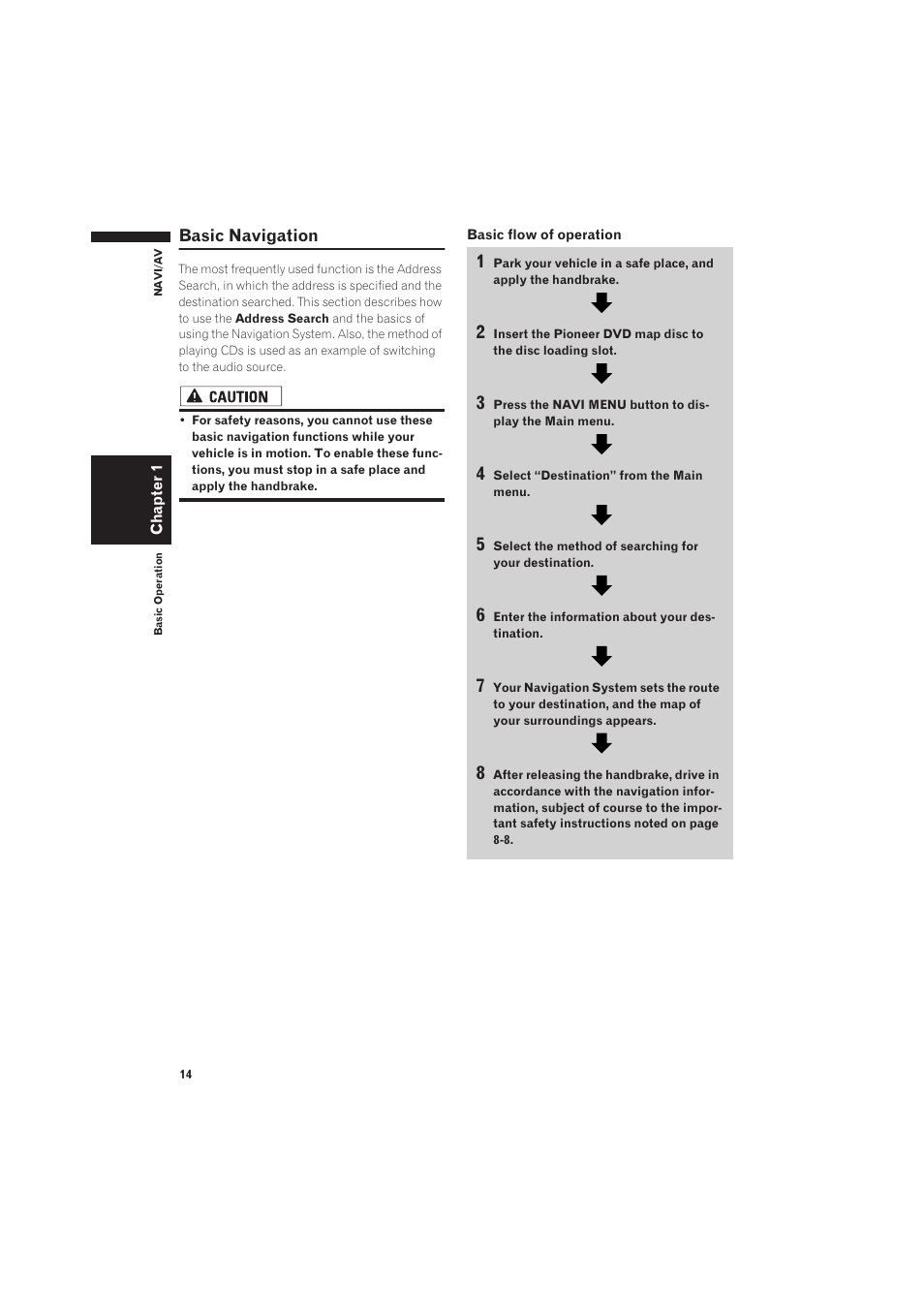 Basic navigation 14 | Pioneer CNDV-50MT User Manual | Page 16 / 137