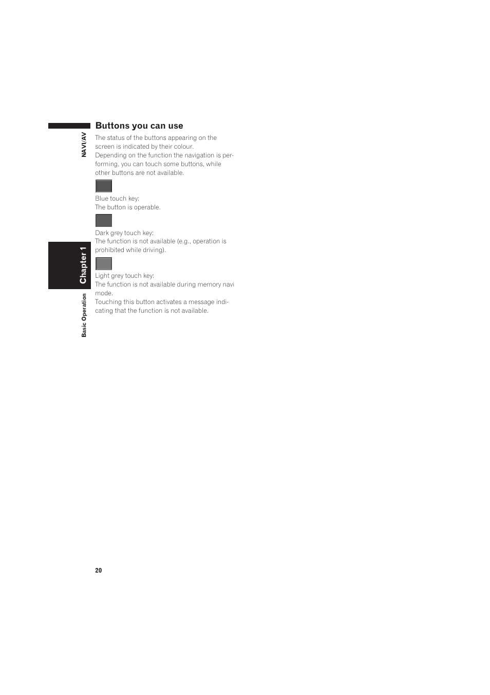 Buttons you can use | Pioneer CNDV-50MT User Manual | Page 22 / 137