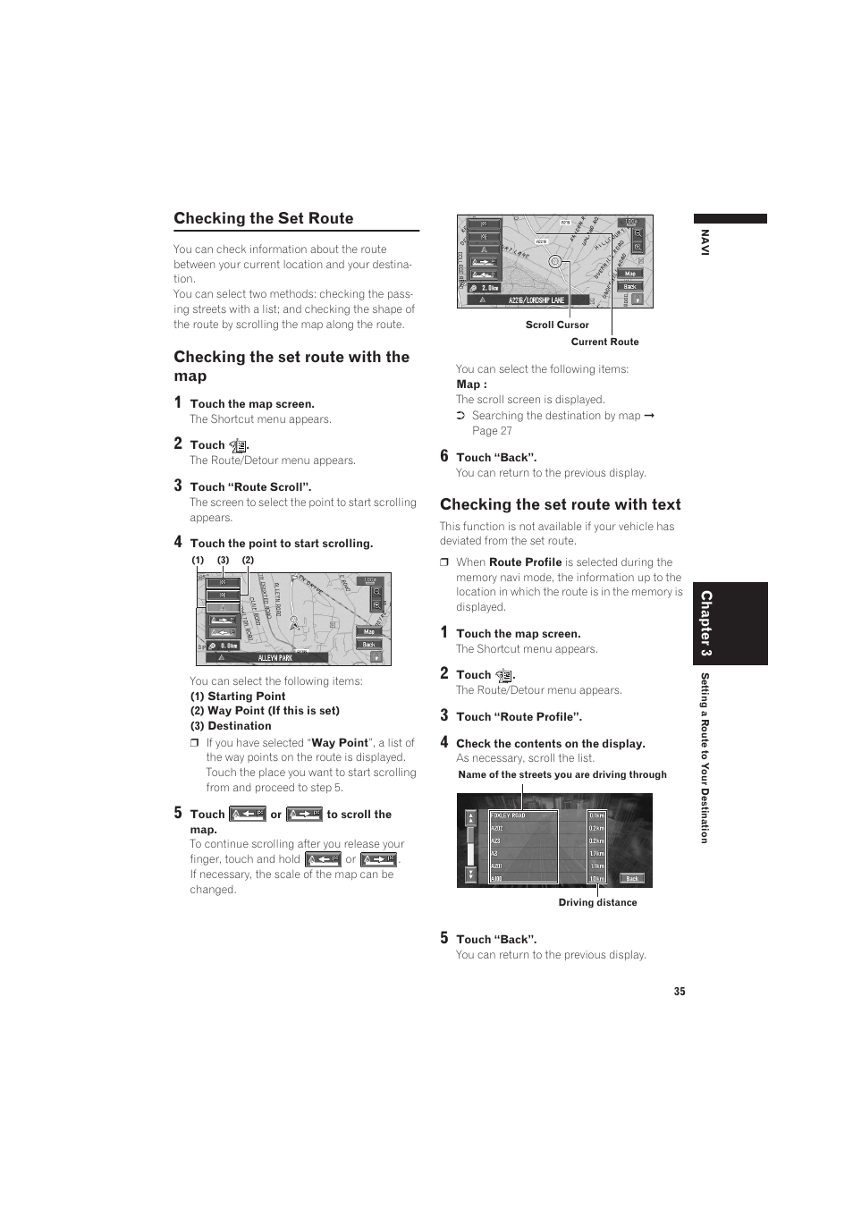 Checking the set route 35 | Pioneer CNDV-50MT User Manual | Page 37 / 137