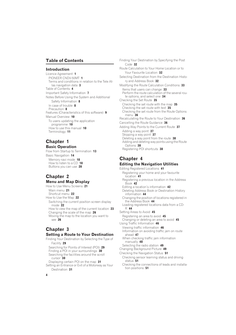 Pioneer CNDV-50MT User Manual | Page 6 / 137