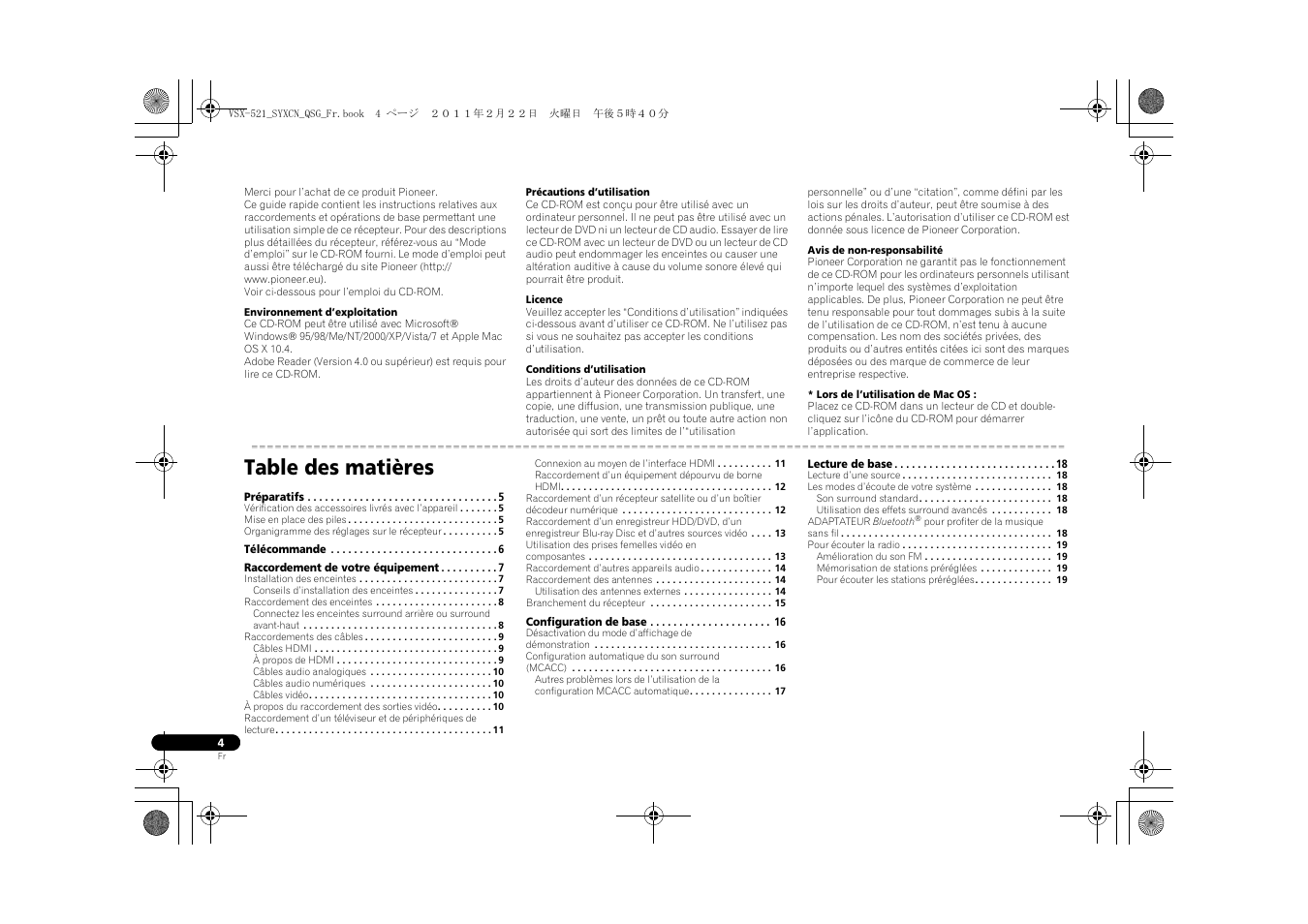 Pioneer VSX-521 User Manual | Page 22 / 128
