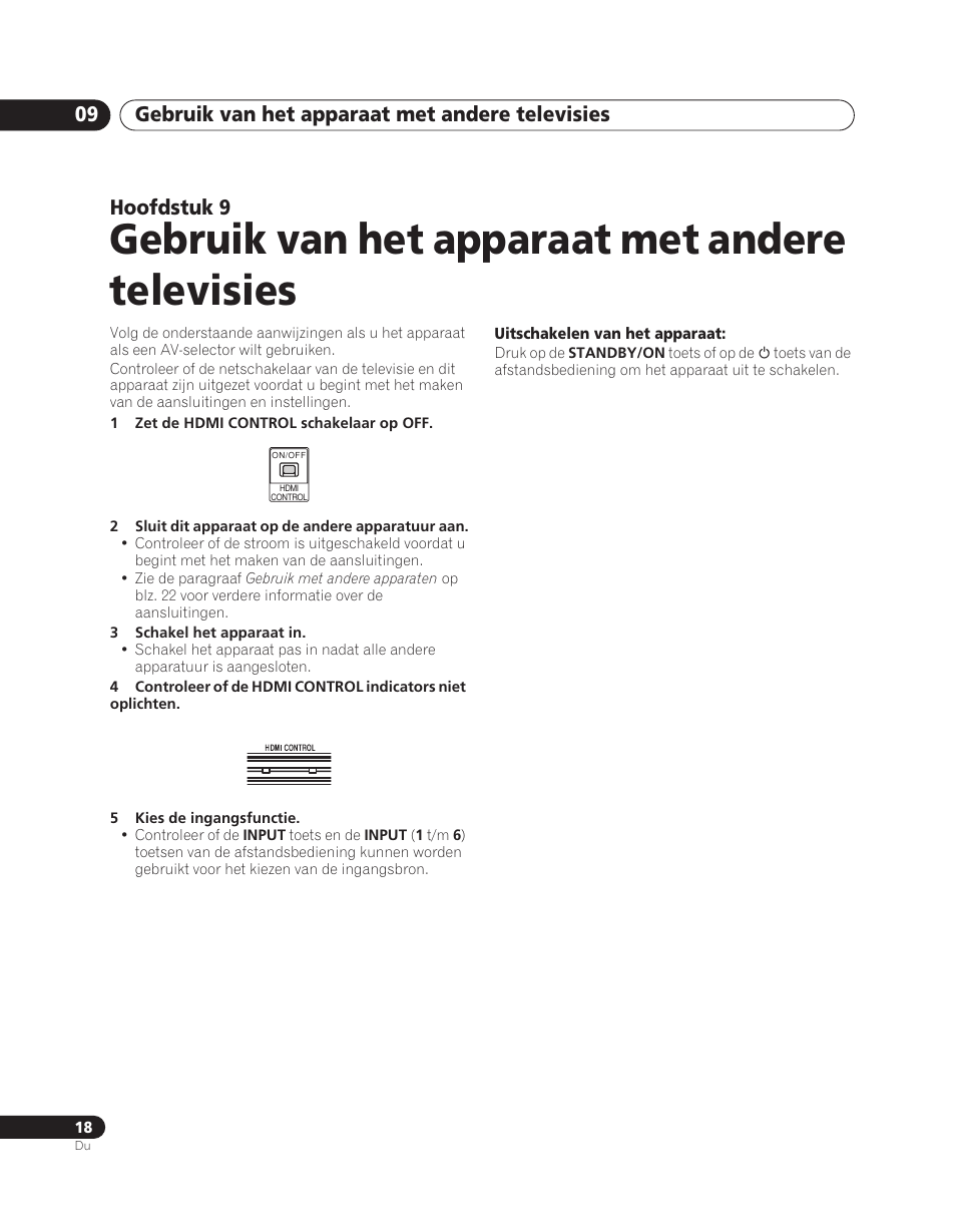 09 gebruik van het apparaat met andere televisies, Gebruik van het apparaat met andere televisies, Gebruik van het apparaat met andere televisies 09 | Hoofdstuk 9 | Pioneer PDA-V100HD User Manual | Page 138 / 212