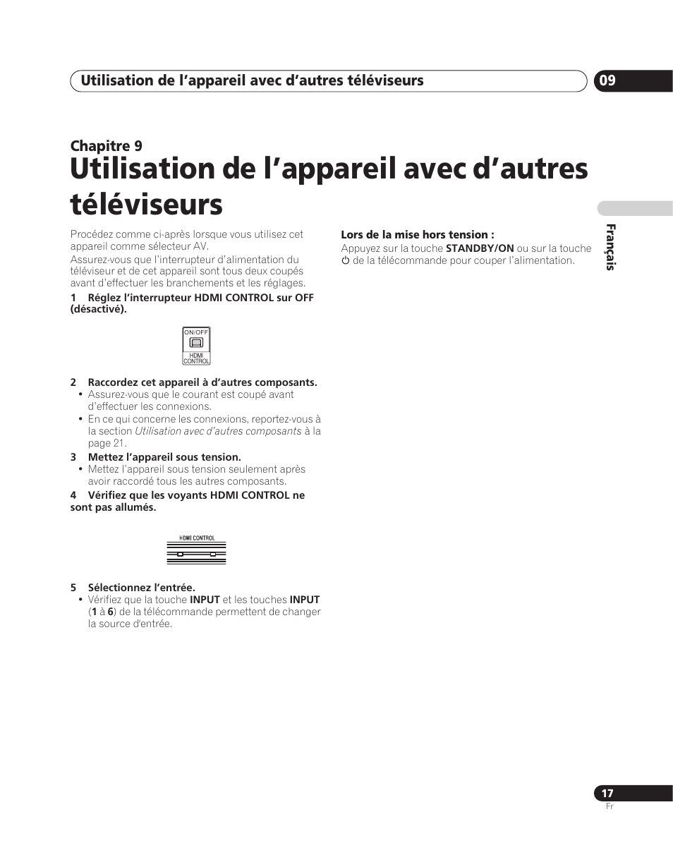 Chapitre 9 | Pioneer PDA-V100HD User Manual | Page 47 / 212