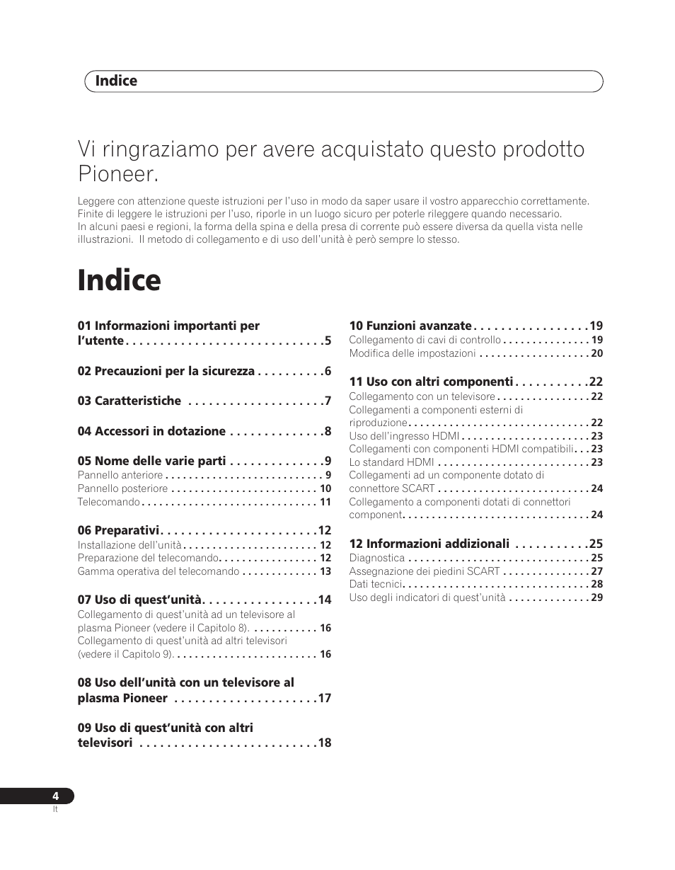 Indice | Pioneer PDA-V100HD User Manual | Page 94 / 212