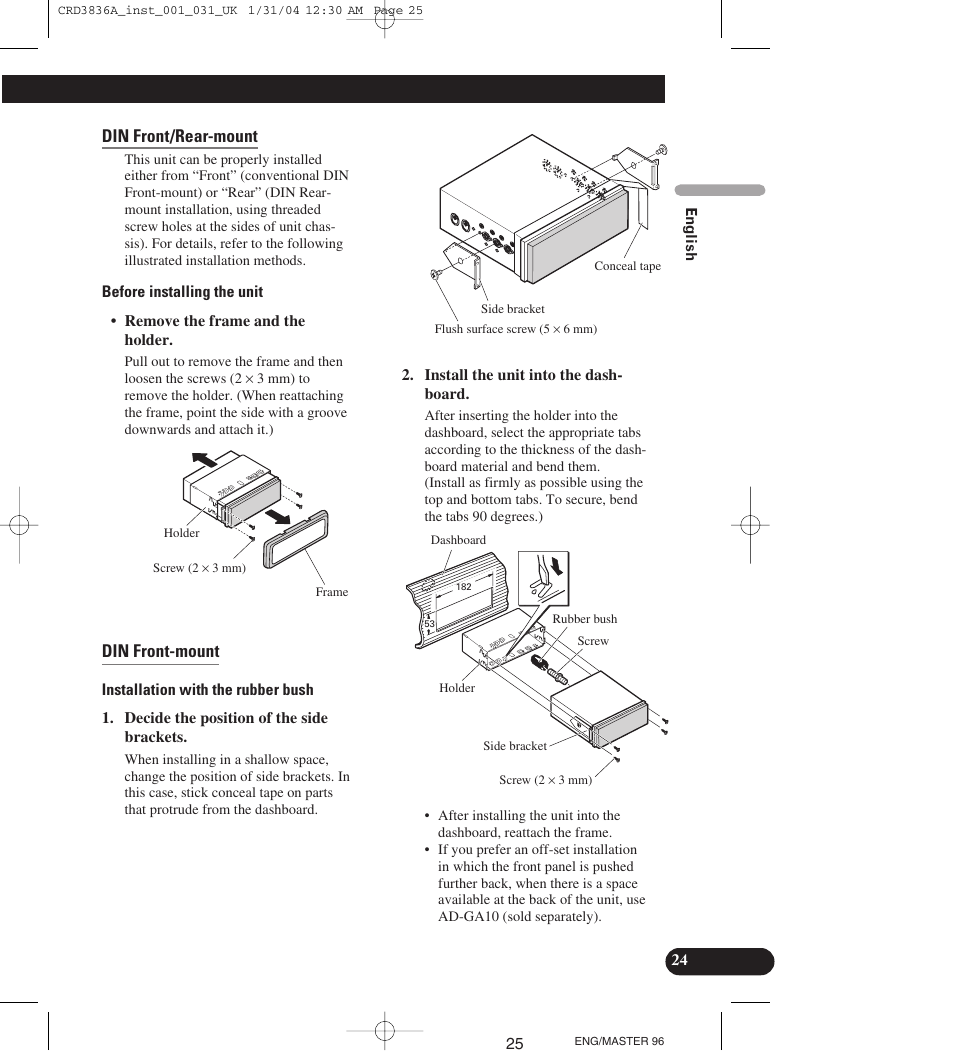 Pioneer AVIC-X1 User Manual | Page 25 / 181