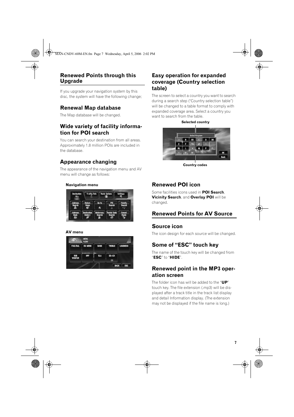 Pioneer CNDV-60M User Manual | Page 7 / 16