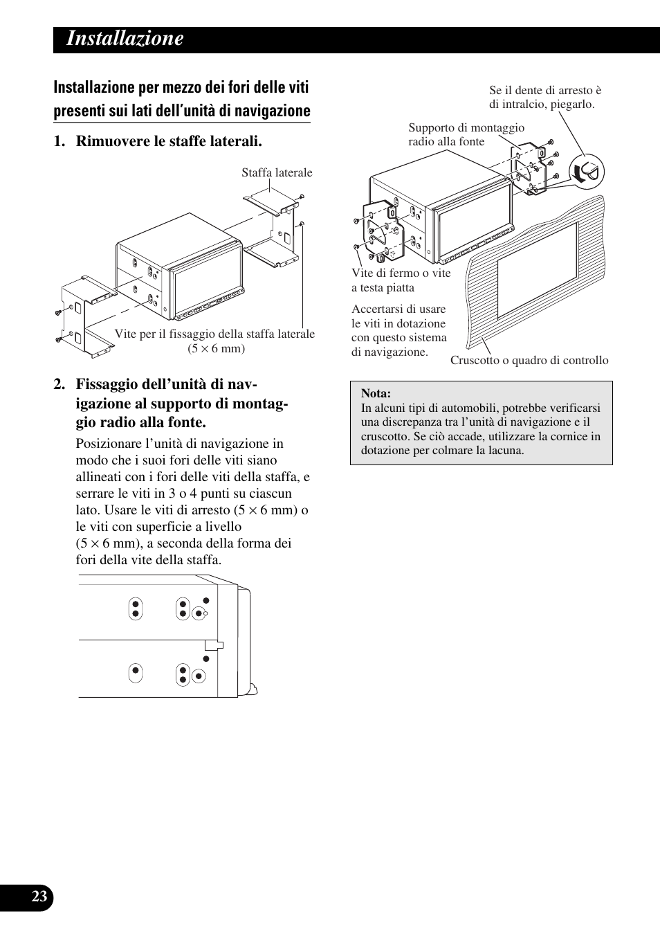 Installazione | Pioneer AVIC-HD3 User Manual | Page 144 / 181