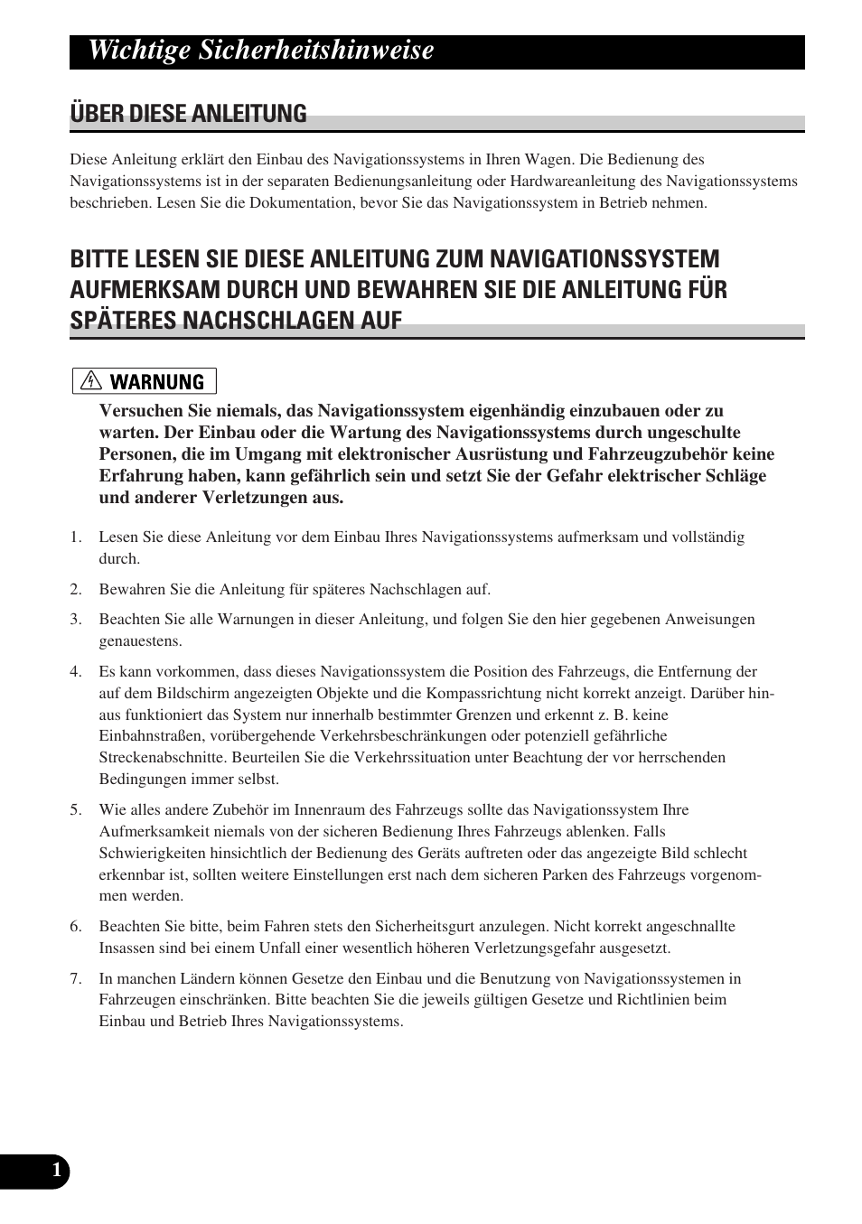 Rd4154-a_inst_062_091_ge, Wichtige sicherheitshinweise, Über diese anleitung | Pioneer AVIC-HD3 User Manual | Page 62 / 181