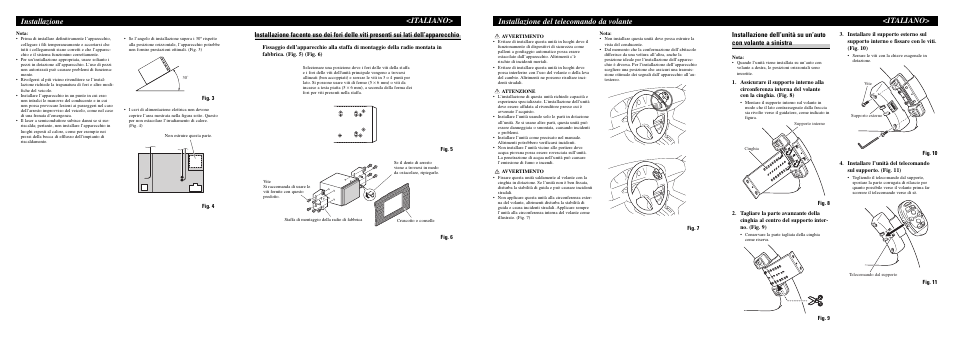 Italiano | Pioneer FH-P6600R User Manual | Page 5 / 6