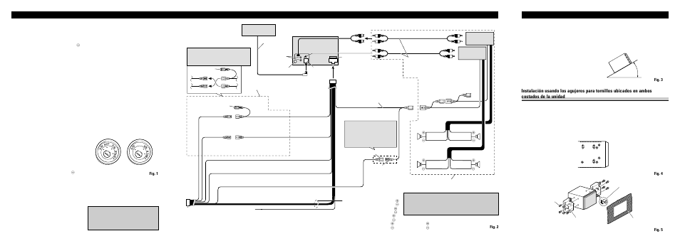 Fig. 3, Fig. 4 fig. 5, Fig. 1 | Fig. 2 | Pioneer FH-P4000R User Manual | Page 4 / 4