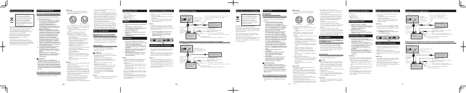 Informationen für den benutzer, Vorsichtsmaßnahmen, Mitgelieferte teile | Einbau, Bedienung, Bevor sie beginnen, Zurücksetzen des mikroprozessors, Aktualisieren der firmware, Verbinden der geräte, Informatie voor de gebruiker | Pioneer CD-ML100 User Manual | Page 4 / 6