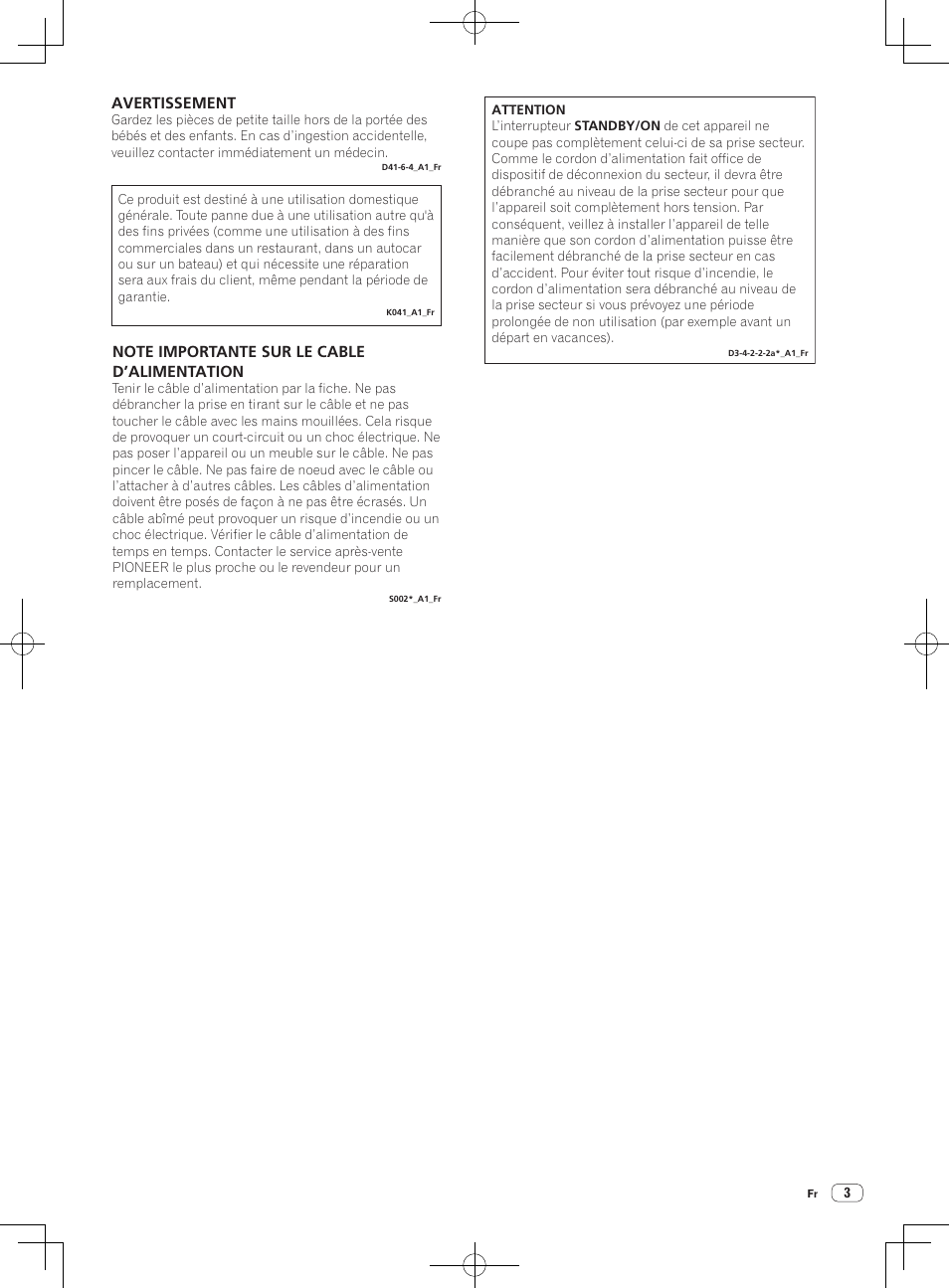 Avertissement | Pioneer DDJ-SX User Manual | Page 21 / 132