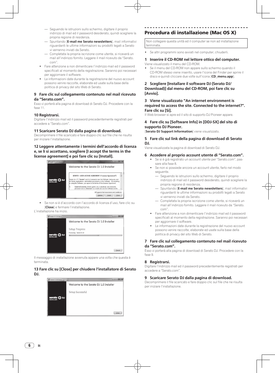 Procedura di installazione (mac os x) | Pioneer DDJ-SX User Manual | Page 60 / 132