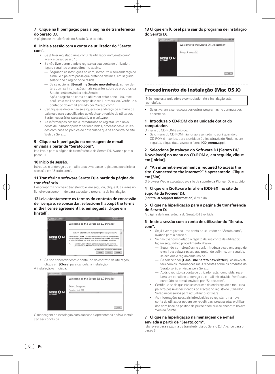 Procedimento de instalação (mac os x) | Pioneer DDJ-SX User Manual | Page 96 / 132