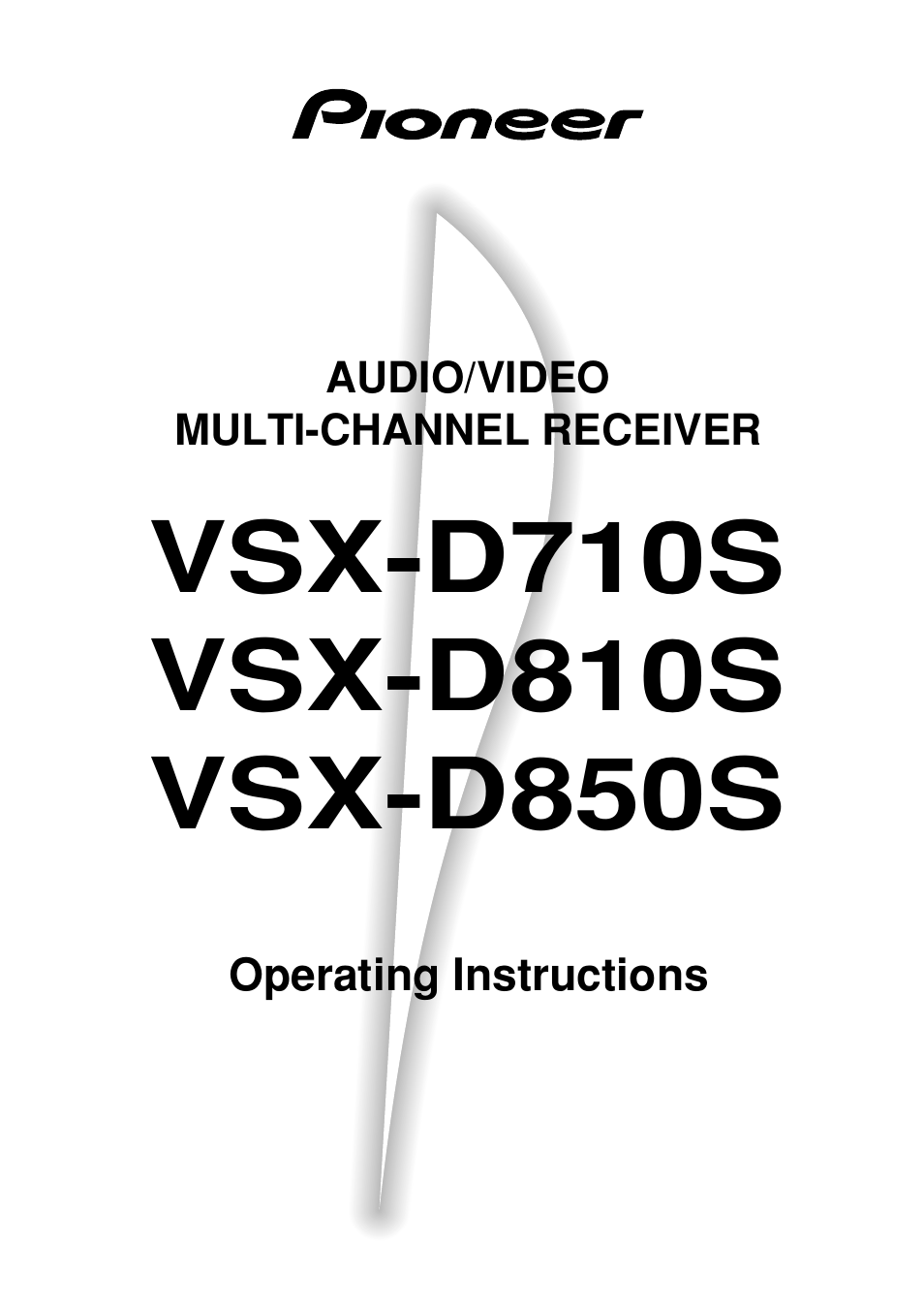Pioneer VSX-D710S User Manual | 52 pages