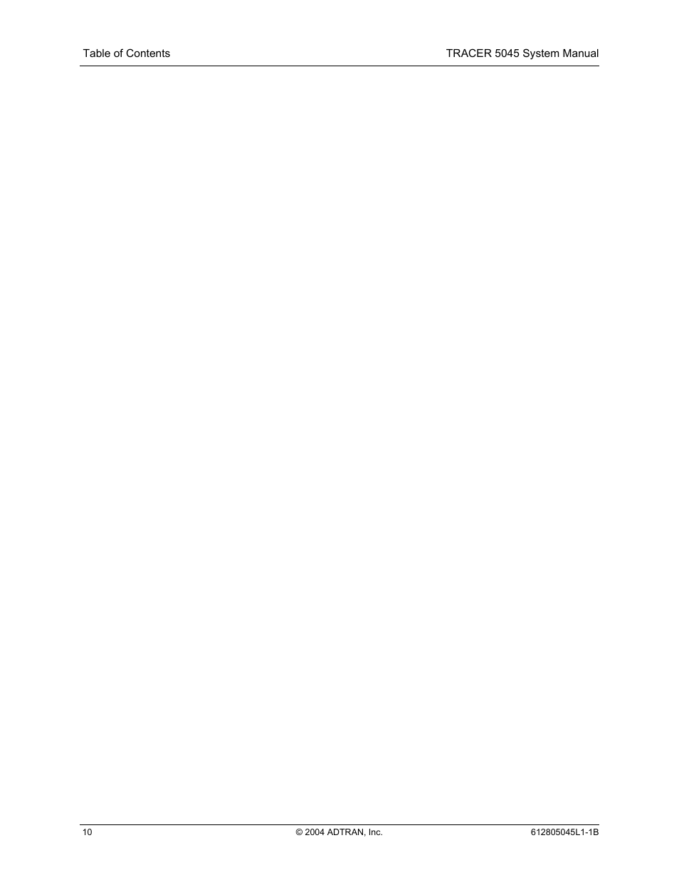 ADTRAN TRACER 5045 User Manual | Page 10 / 56
