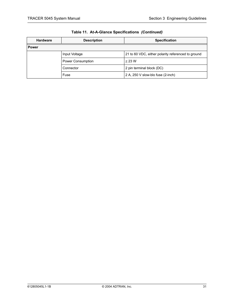 ADTRAN TRACER 5045 User Manual | Page 31 / 56