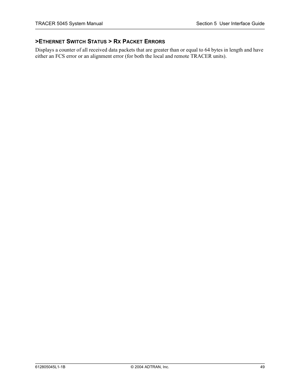 ADTRAN TRACER 5045 User Manual | Page 49 / 56