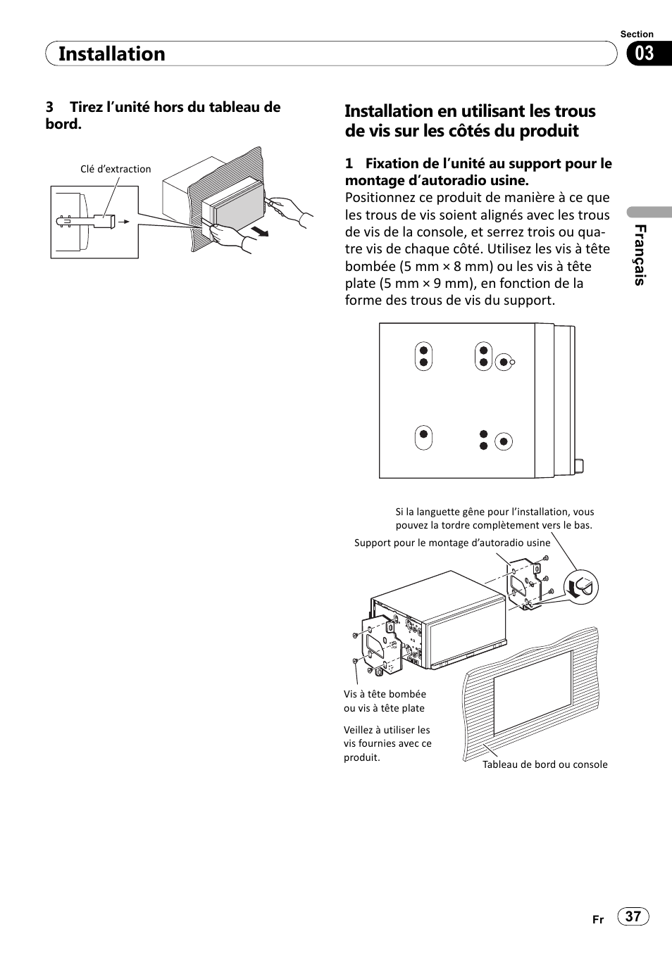 03 installation | Pioneer SPH-DA100 User Manual | Page 37 / 144