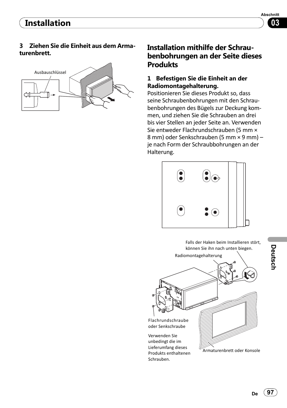 03 installation | Pioneer SPH-DA100 User Manual | Page 97 / 144