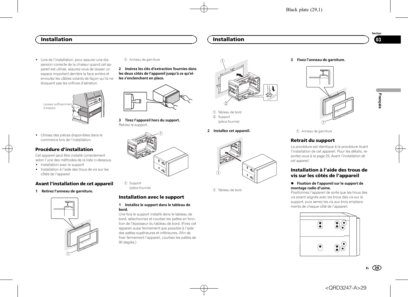 Installation | Pioneer FH-460UI User Manual | Page 29 / 128