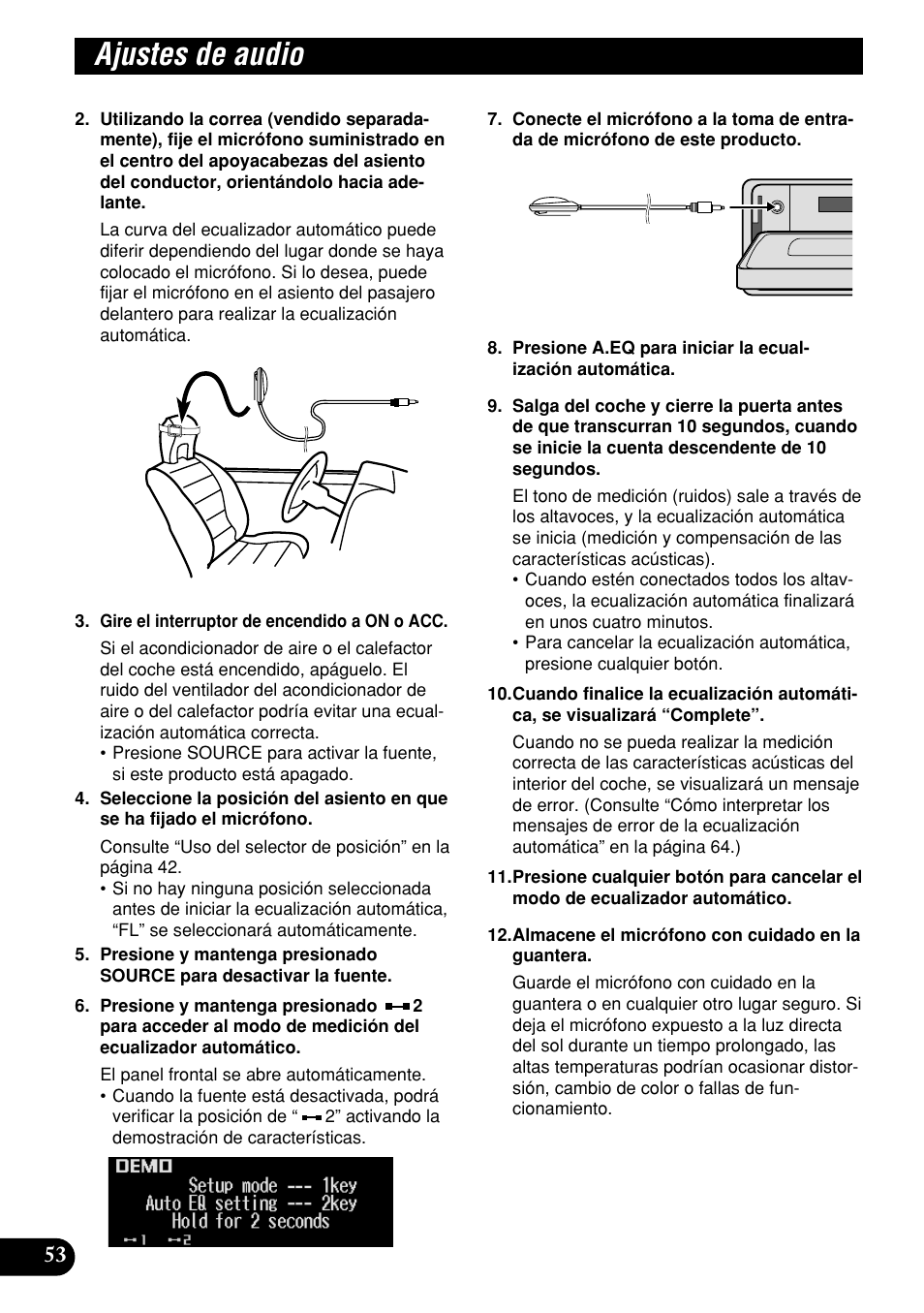 Ajustes de audio | Pioneer DEH-P9400MP User Manual | Page 122 / 140