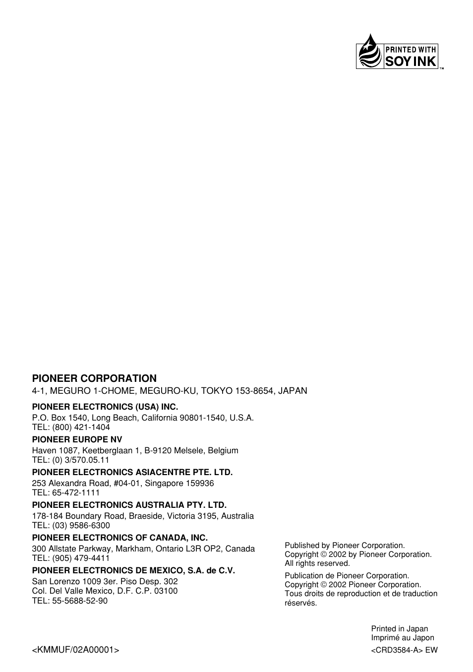 Pioneer DEH-P9400MP User Manual | Page 140 / 140