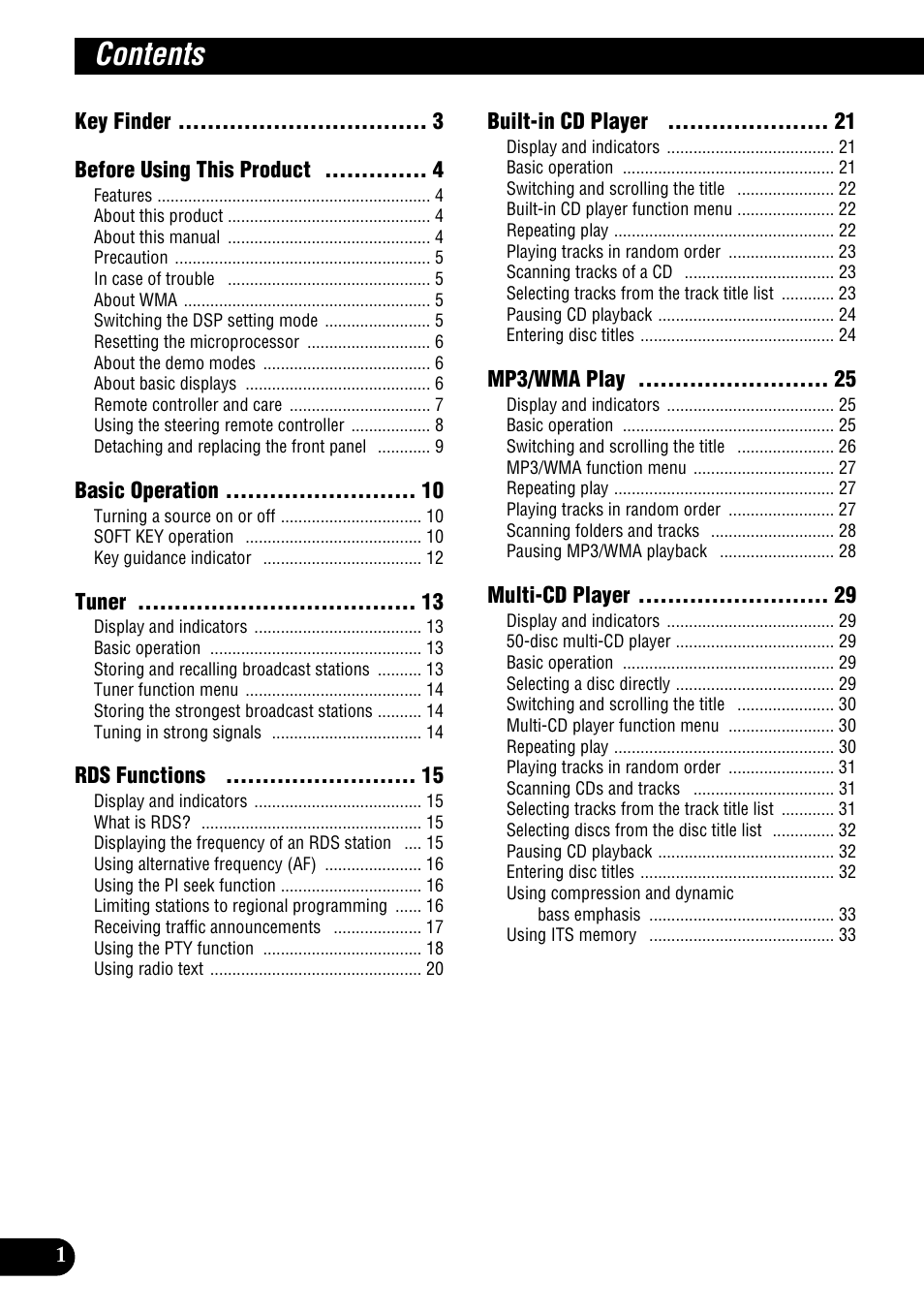 Pioneer DEH-P9400MP User Manual | Page 2 / 140