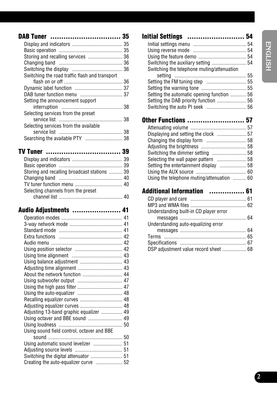 Pioneer DEH-P9400MP User Manual | Page 3 / 140
